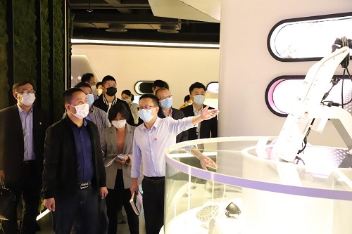 市组非公办主任郭泽鹏调研乾照光电党建工作